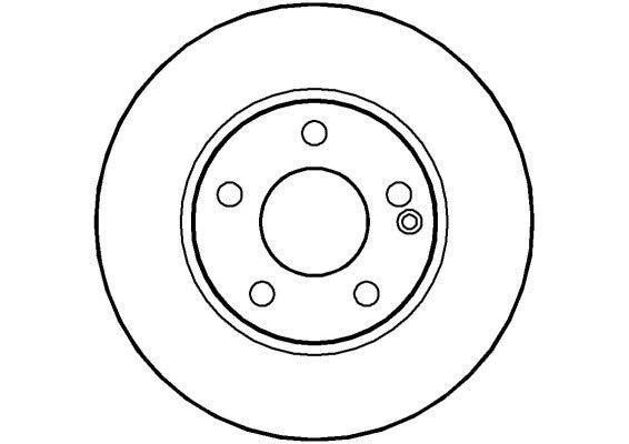 Disctech Brake Disc - Fits Mercedes-benz, Nissan - ABD2914 - Front Axle