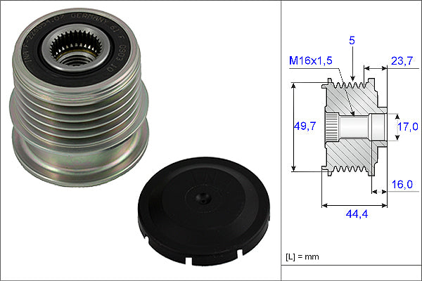 INA Alternator Freewheel Clutch - Part No - 535001110