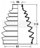 First Line Cv Joint Boot Kit Part No -FCB6075