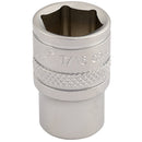 Draper Expert 7/16" 6PT Socket 1/4  DR-Pckd - 16525