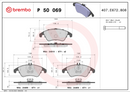 Brembo Brake Pad Set - P50069