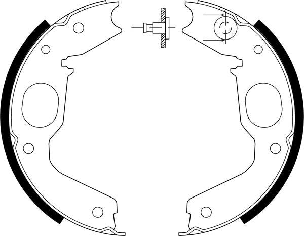 Mintex Brake Shoes fits -Mitsubishi MFR489 (also fits other vehicles)