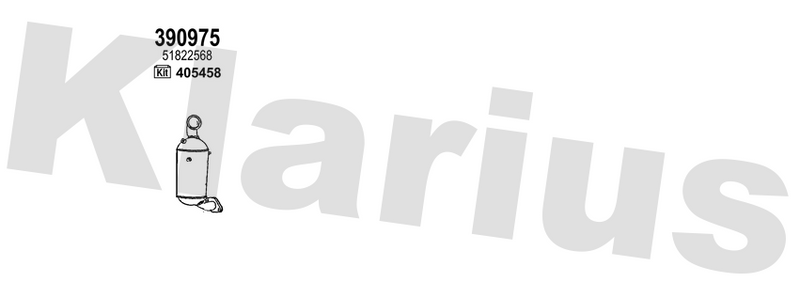 Klarius 390975 - Catalyst & Dpf Combined  - Fits Chrysler Delta