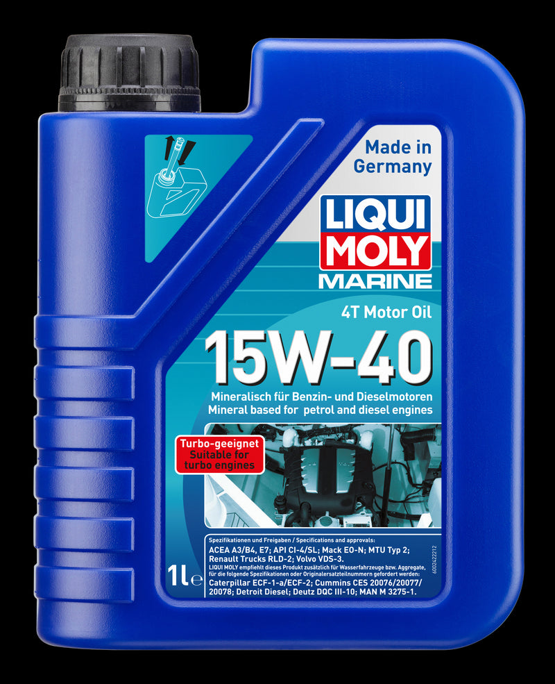 Liqui Moly Marine 4T Motor Oil 15W-40 1L - 25015