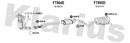 Klarius FT804E - Box With Centre Pipe  - Fits Fiat Idea 1.4i