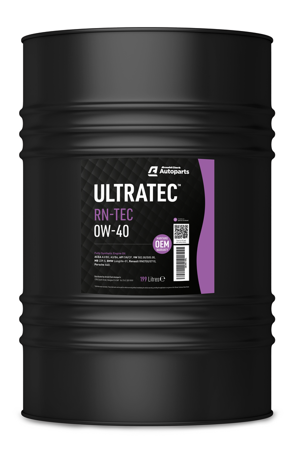 Ultratec RN-TEC 0W40 - 199 Litre Barrel Engine Oil