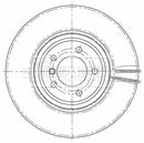 Borg & Beck Brake Disc Single Part No -BBD5801S