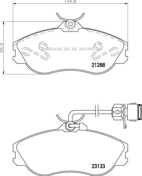 Mintex Brake Pad Set fits -Audi MDB1820 (also fits other vehicles)