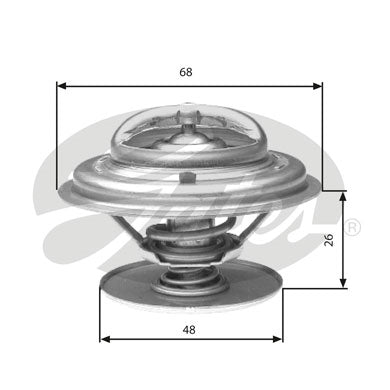 Gates Thermostat, coolant - TH32882G1