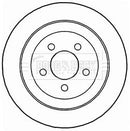 Borg & Beck Brake Disc Pair Part No -BBD4735