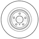 Borg & Beck Brake Disc Single Part No -BBD5987S