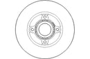 Disctech Brake Disc - Fits Honda, Renault - ABD3133 - Rear Axle