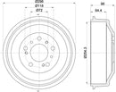 Mintex Brake Drum (Single) fits -Alfa Romeo Citroën Fiat Peugeot MBD041 (also fits other vehicles)