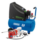 Draper Oilfree Comp 24ltr C/W 5PC Kit - 90126
