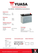 Yuasa Premium Battery - YBX7053