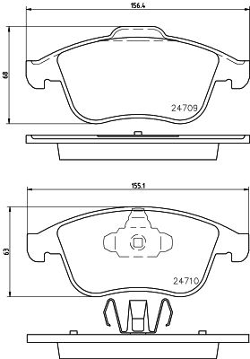 Renault Brake Pad Set - PAD2965
