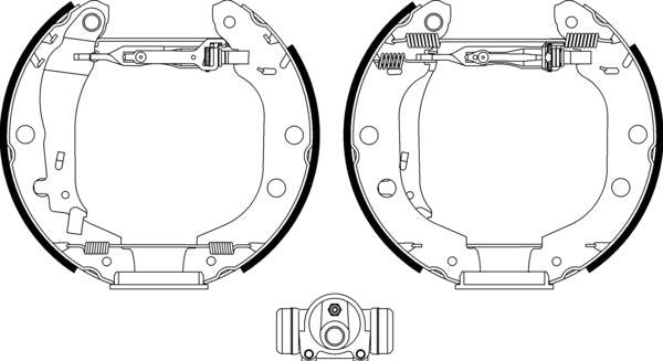 Mintex Brake Shoe Kits fits -Nissan MSP198 (also fits other vehicles)