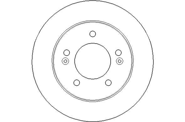 Disctech Brake Disc - Fits Hyundai, Lexus - ABD2356 - Rear Axle