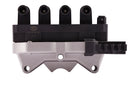 HELLA 5DA 358 000-581 Ignition Coil - 12V - 4-pin connector - Bolted
