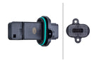 HELLA 8ET 358 166-591 Mass Air Flow Sensor - 4-pin connector - Bolted - without housing