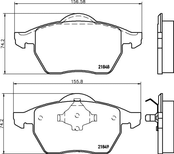 Mintex Brake Pad & Disc Kit fits -Ford Seat VW MDK0069 (also fits other vehicles)