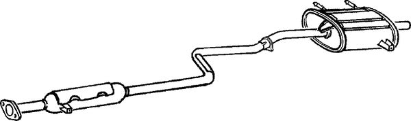 Klarius SZ47M - Box With Tail Pipe  - Fits Suzuki Swift 1.0i