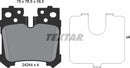Textar Brake Pad Set - 2424401