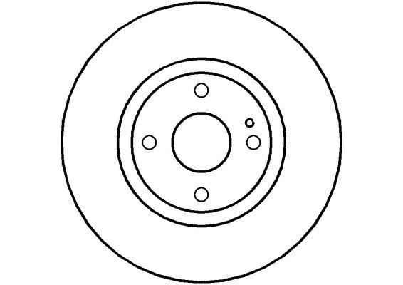 Disctech Brake Disc - Fits Mazda, Opel - ABD2247 - Front Axle