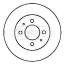 Borg & Beck Brake Disc Pair Part No -BBD4157