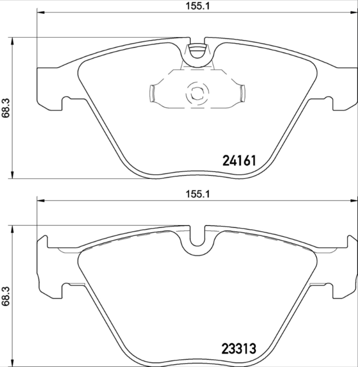 Brembo Brake Pad Set - P06081
