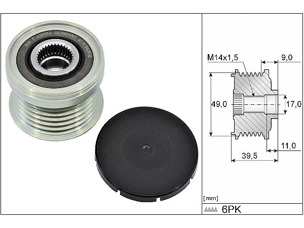 INA Alternator Freewheel Clutch - 535036110