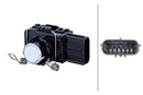 HELLA 6PX 358 270-181 Sensor, parking distance control - Tetragonal - 6-pin connector - Plugged/Clampe