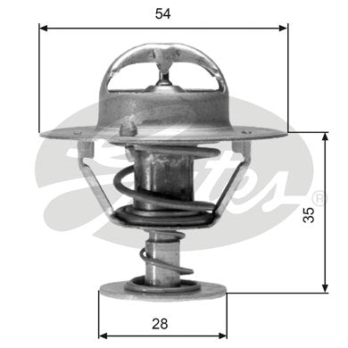 Gates Thermostat, coolant - TH04277