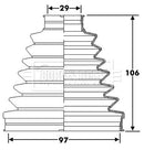 Borg & Beck Cv Joint Boot Kit Part No -BCB6290