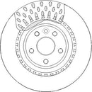 Disctech Brake Disc - Fits Ford, Jaguar - ABD3412 - Rear Axle
