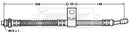 Borg & Beck Brake Hose Part No -BBH7004