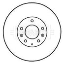 Borg & Beck Brake Disc Pair Part No -BBD4751