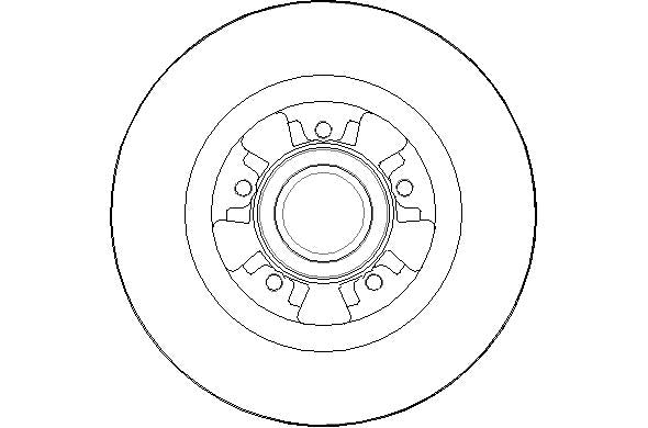 Disctech Brake Disc - Fits Renault, Ssangyong - ABD2146 - Rear Axle
