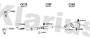 Klarius CV17X - Box With Centre Pipe  - Fits Chevrolet Lacetti 1.4i,1.6i