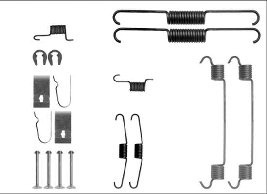 Textar Brake Shoe Fitting Kit - 97040400