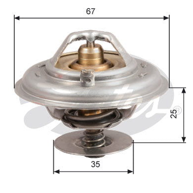 Gates Thermostat, coolant - TH14392G1