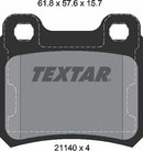 Opel Saab Vauxhall, Brake Pad Set - Textar 2114001