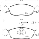 Mintex Brake Pad Set fits -Citroën Peugeot MDB1662 (also fits other vehicles)
