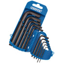 Draper AF Hexagon Key Set&Holder 10pc - 33688