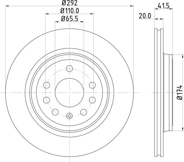 Mintex Brake Discs fits -Cadillac Ferrari Fiat Opel Saab Vauxhall S258:4 MDC1675 (also fits other vehicles)
