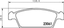 Mintex Brake Pad Set fits -Daewoo MDB1679 (also fits other vehicles)