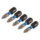 Draper Expert Ph1x25mm Impact S/D Bit 5PK - 04934