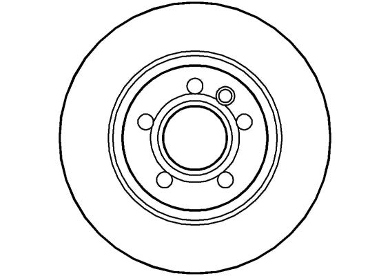 Disctech Brake Disc - Fits Ford, Volvo - ABD2734 - Rear Axle