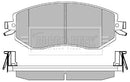 Borg & Beck Front Brake Pad Set -BBP2426