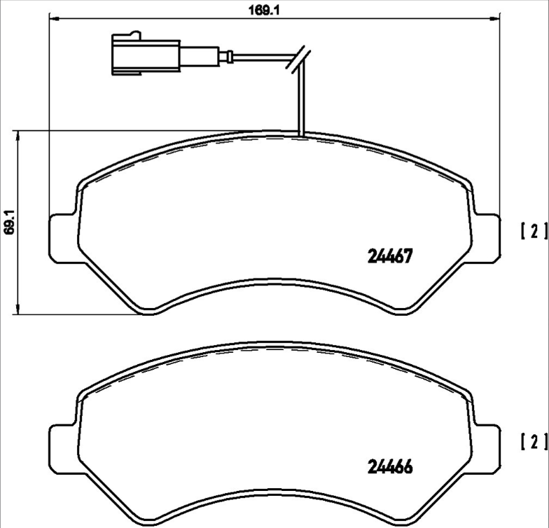 Brembo Brake Pad Set - P23136